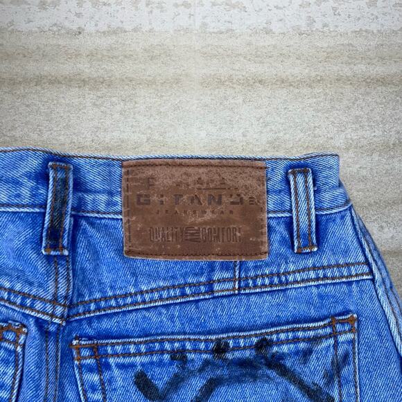 Vintage Y2K Skater Jeans Womens 8 Baggy Tapered Medium Wash Ankle Denim Rap - Picture 4 of 6